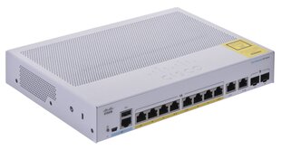 Cisco CBS350-8FP-E-2G-EU network switch Managed L2/L3 Gigabit Ethernet (10/100/1000) Silver цена и информация | Коммутаторы (Switch) | 220.lv