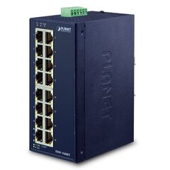 PLANET ISW-1600T slēdzis Unmanaged Fast Ethernet (10/100), zils cena un informācija | Planet Video un audio tehnika | 220.lv