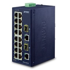 PLANET IFGS-1822TF network switch Unmanaged Fast Ethernet (10/100) Blue цена и информация | Коммутаторы (Switch) | 220.lv