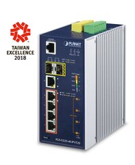 PLANET IGS-5225-4UP1T2S slēdzis Managed L2+ Gigabit Ethernet (10/100/1000) Power over Ethernet (PoE), zils, sudraba cena un informācija | Komutatori (Switch) | 220.lv