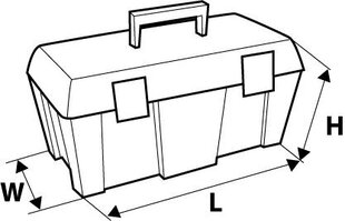 Ящик для инструментов Topex 79R120 12" цена и информация | Ящики для инструментов, держатели | 220.lv