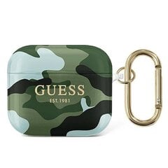 Чехол Guess GUA3UCAMA AirPods 3, зеленый цена и информация | Наушники | 220.lv