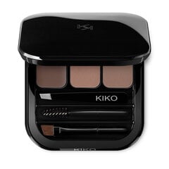 Палитра для бровей Kiko Milano Eyebrow Expert Palette, 02 Brown 2.4г цена и информация | Карандаши, краска для бровей | 220.lv