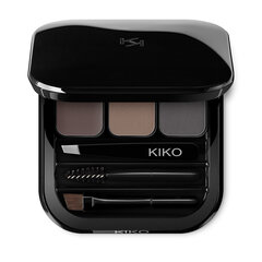 Палитра для бровей Kiko Milano Eyebrow Expert Palette, 03 Brunette 2.4г цена и информация | Карандаши, краска для бровей | 220.lv