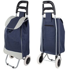 Складная синяя сумка на колесах цена и информация | Чемоданы, дорожные сумки | 220.lv