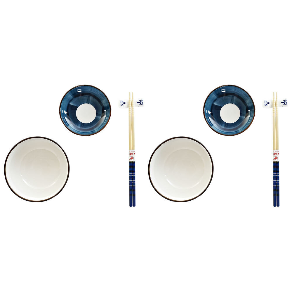 Suši Komplekts DKD Home Decor Bambuss Porcelāns (8 pcs) (34 x 29,5 x 7,3 cm) cena un informācija | Metināšanas iekārtas, lodāmuri | 220.lv