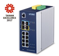 PLANET IGS-5225-8T2S2X slēdzis Managed L3 Gigabit Ethernet (10/100/1000), zils, sudraba cena un informācija | Planet Video un audio tehnika | 220.lv