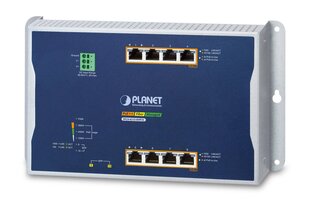 Slēdzis PLANET IP30, IPv6/IPv4, 4-Port Managed L2/L2+ Gigabit Ethernet (10/100/1000) Power over Ethernet (PoE), zils, pelēks cena un informācija | Elektrības slēdži, rozetes | 220.lv