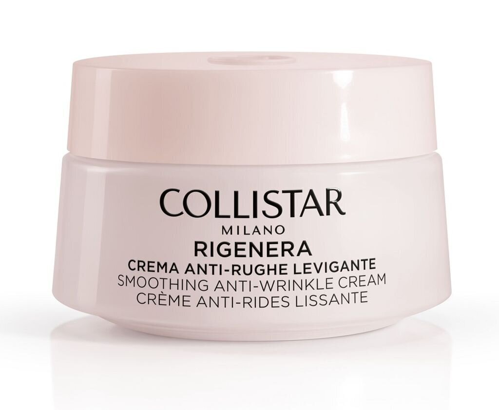 Sejas un kakla krēms Collistar Smoothing anti-wrinkle, 50 ml. cena un informācija | Sejas krēmi | 220.lv