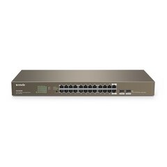 Tenda TEG1024F network switch Unmanaged L2 Gigabit Ethernet (10/100/1000) 1U Grey cena un informācija | Tenda Datortehnika | 220.lv