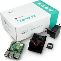 Комплект оперативной памяти Raspberry Pi 4B WiFi 2GB RAM с аксессуарами — корпус с двумя вентиляторами цена и информация | Электроника с открытым кодом | 220.lv