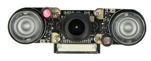 5 Mpx Pi Supply Night Vision Fisheye fotoaparāts, piemērots Raspberry Pi cena un informācija | Atvērtā koda elektronika | 220.lv