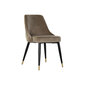 Ēdamkrēsls DKD Home Decor Black Gold Metāliski brūns poliesters (51 x 57 x 84 cm) cena un informācija | Virtuves galdi, ēdamgaldi | 220.lv