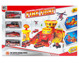 Пожарная парковка, 40 x 8 x 27 см (N-663) цена и информация | Конструктор автомобилей игрушки для мальчиков | 220.lv