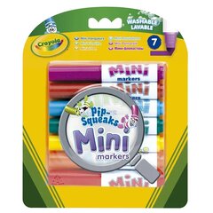 Crayola Mini mazgājams marķieru komplekts 7gab цена и информация | Письменные принадлежности | 220.lv