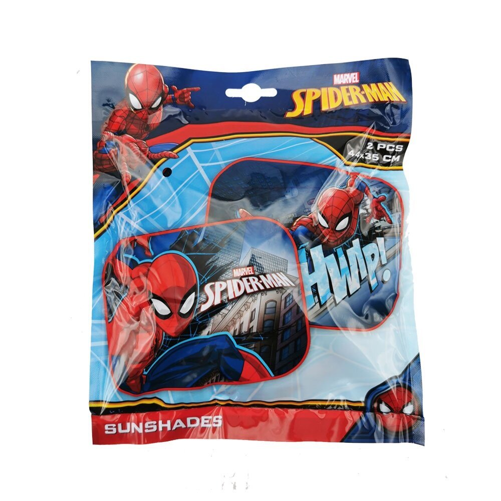 Saules aizsargi automašīnai Zirnekļcilvēks Marvel Spider-man 44 x 35cm x 2 gab cena un informācija | Autokrēsliņu aksesuāri | 220.lv