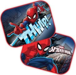 Saules aizsargi automašīnai Zirnekļcilvēks Marvel Spider-man 44 x 35cm x 2 gab cena un informācija | Autokrēsliņu aksesuāri | 220.lv