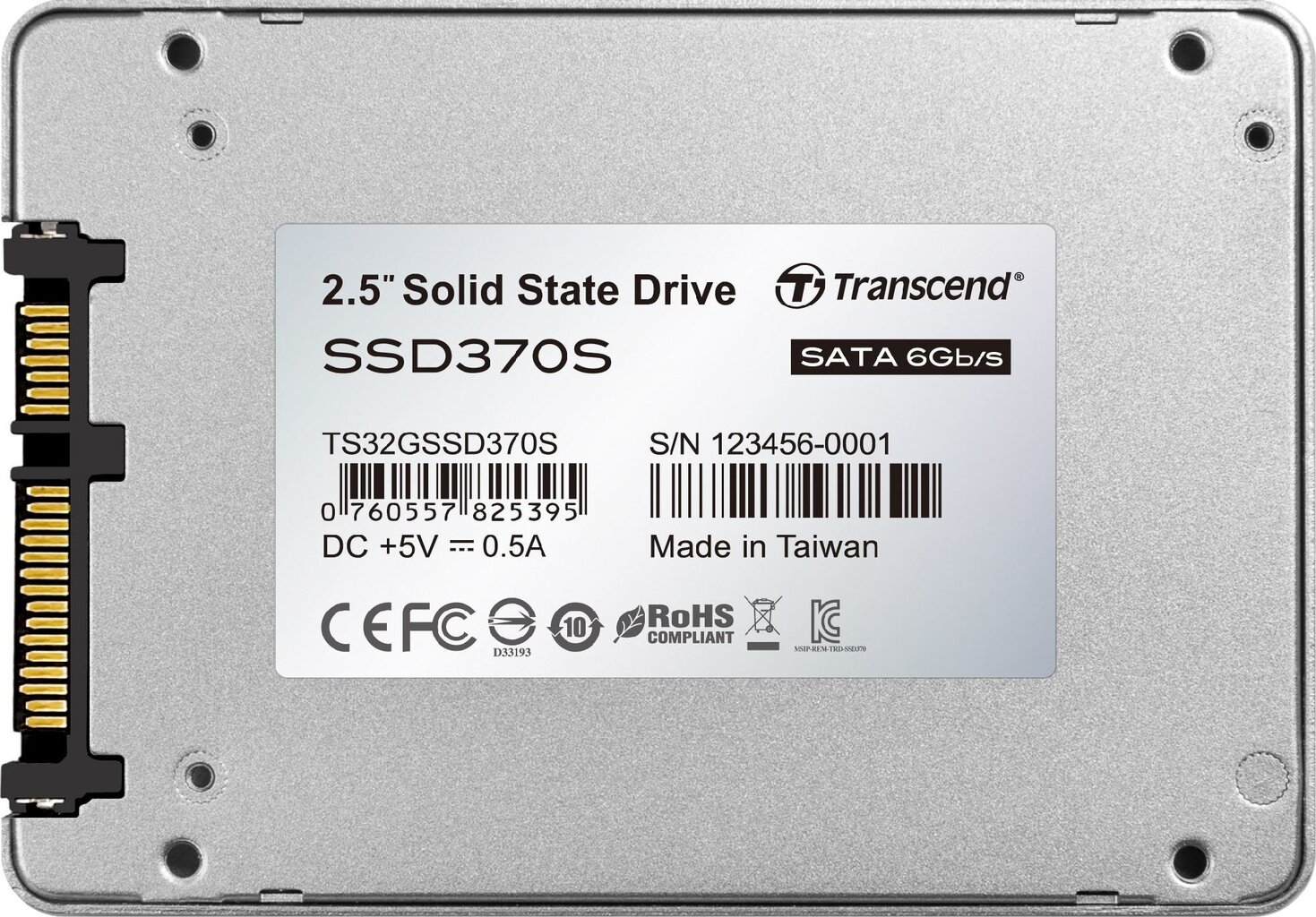 Transcend SSD370S Premium 32GB TS32GSSD370S цена и информация | Iekšējie cietie diski (HDD, SSD, Hybrid) | 220.lv