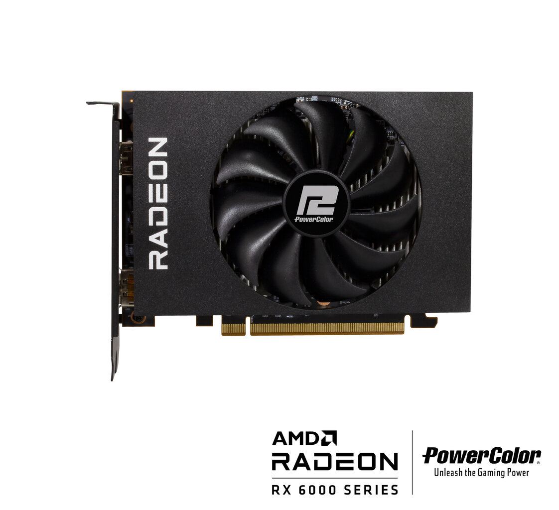 PowerColor AXRX 6400 4GBD6-DH graphics card AMD Radeon RX 6400 4 GB GDDR6 cena un informācija | Videokartes (GPU) | 220.lv