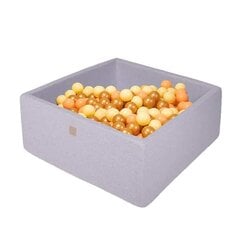 MeowBaby® Bestsellers kvadrātveida bumbiņu baseins ar bumbiņām - Honey modelis 300 gab. cena un informācija | Rotaļlietas zīdaiņiem | 220.lv