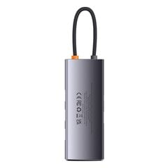 Hub 6in1 Baseus Metal Gleam Series, USB-C to 3x USB 3.0 + HDMI + USB-C PD + VGA cena un informācija | Adapteri un USB centrmezgli | 220.lv