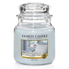 Yankee Candle A Calm & Quiet Place Candle - Aromātiskā svece 104.0g cena un informācija | Sveces un svečturi | 220.lv