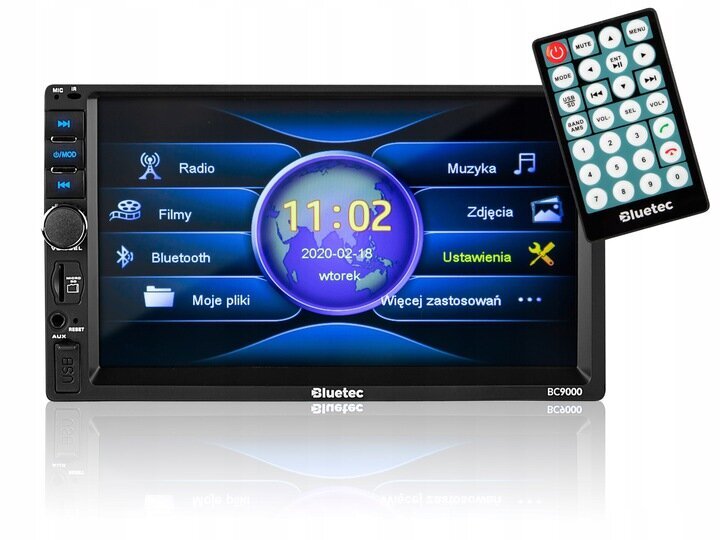 Bluetooth automašīnas stereo un atpakaļskata kamera cena un informācija | Auto magnetolas, multimedija | 220.lv