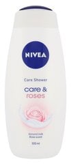 Nivea Care & Roses Care Shower Gel 500мл цена и информация | Масла, гели для душа | 220.lv