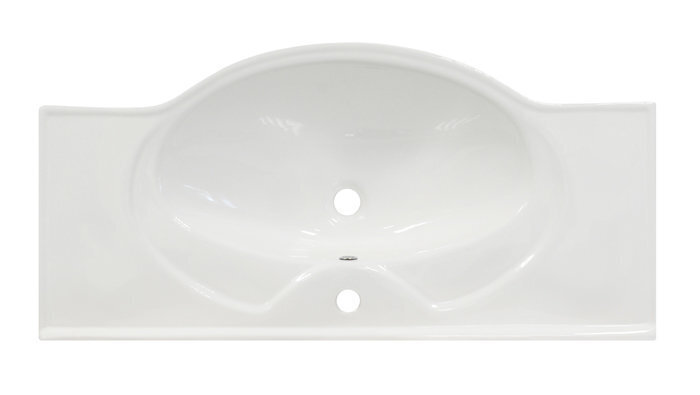 Apakšējais vannas istabas skapītis ar izlietni Vita-100, balts cena un informācija | Vannas istabas skapīši | 220.lv
