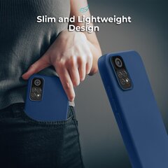 Moozy Lifestyle telefona vāciņš saderīgs ar Xiaomi Redmi Note 11, Xiaomi Redmi Note 11S – augstvērtīga silikona apvalks ar matētu virsmu un mīkstu mikrošķiedras oderi, Pusnakts zils цена и информация | Чехлы для телефонов | 220.lv