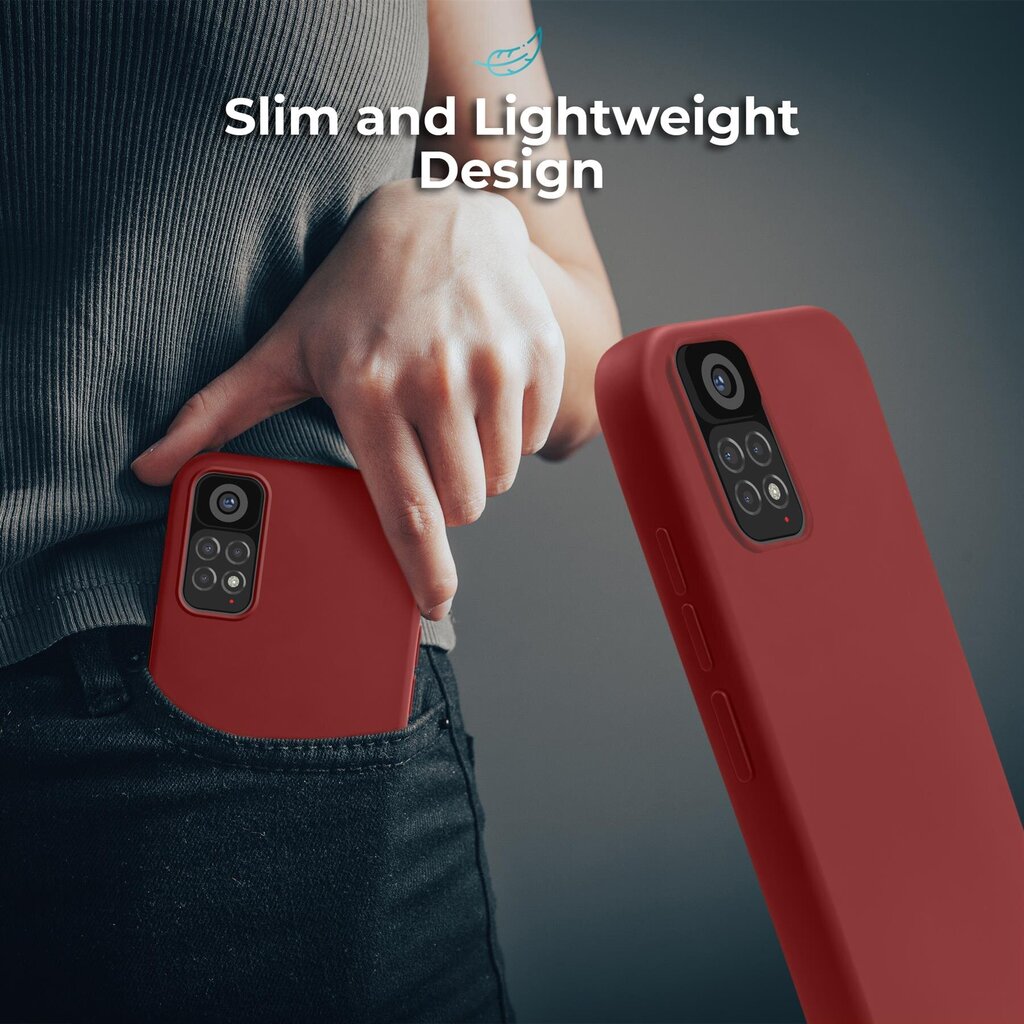 Moozy Lifestyle telefona vāciņš saderīgs ar Xiaomi Redmi Note 11, Xiaomi Redmi Note 11S – augstvērtīga silikona apvalks ar matētu virsmu un mīkstu mikrošķiedras oderi, Vintage rozā cena un informācija | Telefonu vāciņi, maciņi | 220.lv