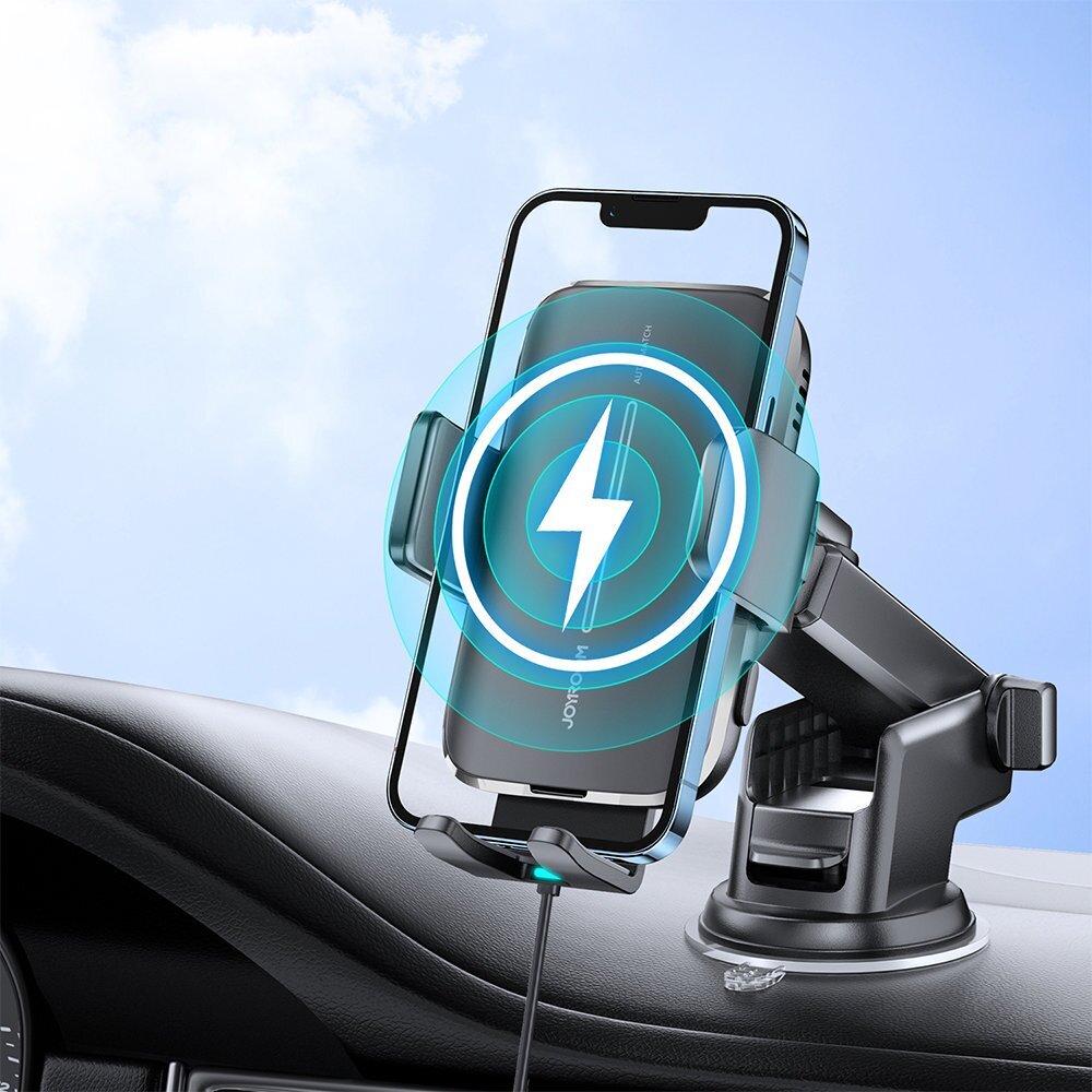 Joyroom car holder with wireless charger 15W for cockpit dashboard black (JR-ZS245) cena un informācija | Auto turētāji | 220.lv