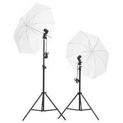 Комплект студийного освещения со штативами и зонтиками цена и информация | Осветительное оборудование для фотосъемок | 220.lv
