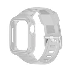 Противоударный чехол-ремешок Armour для Apple Watch — Серый 44mm цена и информация | Аксессуары для смарт-часов и браслетов | 220.lv