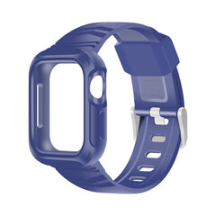 Противоударный чехол-ремешок Armour для Apple Watch — Синий 44mm цена и информация | Аксессуары для смарт-часов и браслетов | 220.lv
