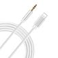 AUX Lightning mini Jack 3,5 mm kabelis iPhone iPad 1M cena un informācija | Savienotājkabeļi | 220.lv