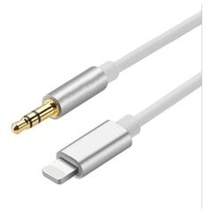 AUX Lightning mini Jack 3,5 mm kabelis iPhone iPad 1M cena un informācija | Savienotājkabeļi | 220.lv