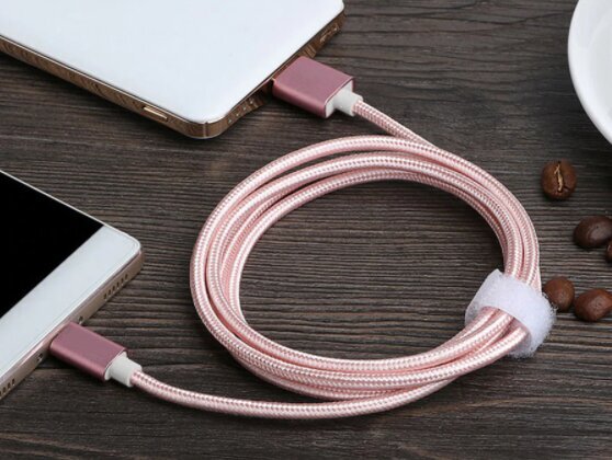 Micro USB Cable Zenwire Quick Charge 3.0 1.5m Pink Pink Priekš Samsung S4 S5 S6 S7 J3 J5 J7 Un Citiem cena un informācija | Savienotājkabeļi | 220.lv