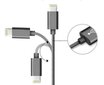 Vada USB lādētājs LIGHTNING iPad iPhone Quick Charge 3.0 1.5m cena un informācija | Savienotājkabeļi | 220.lv