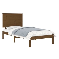 Каркас кровати, медово-коричневый, 75x190см, дерево, односпальная кровать цена и информация | Кровати | 220.lv
