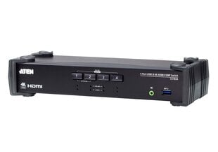 ATEN 4-Port USB 3.0 4K HDMI KVMP™ Switch with Audio Mixer Mode cena un informācija | Elektrības slēdži, rozetes | 220.lv