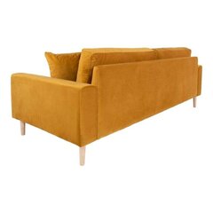 Трехместный диван Lido, желтый цвет цена и информация | Диваны | 220.lv