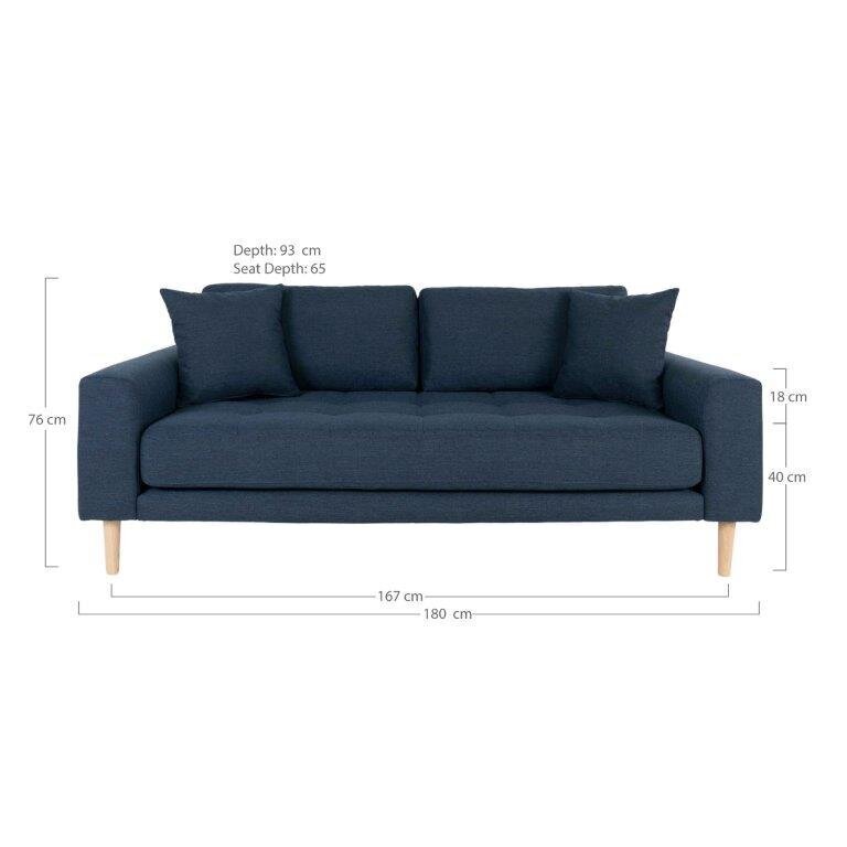Dīvāns Lido, tumši zils цена и информация | Dīvāni | 220.lv