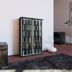 Skapītis kompaktdiskiem Galerie, melns цена и информация | Шкафы | 220.lv