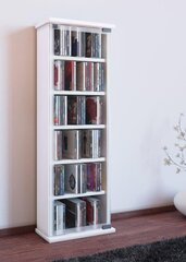 Шкаф для компакт-дисков Classic, белый цена и информация | Шкафы | 220.lv