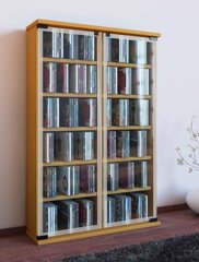 Шкаф для компакт-дисков Galerie, светло-коричневый цена и информация | Шкафы | 220.lv