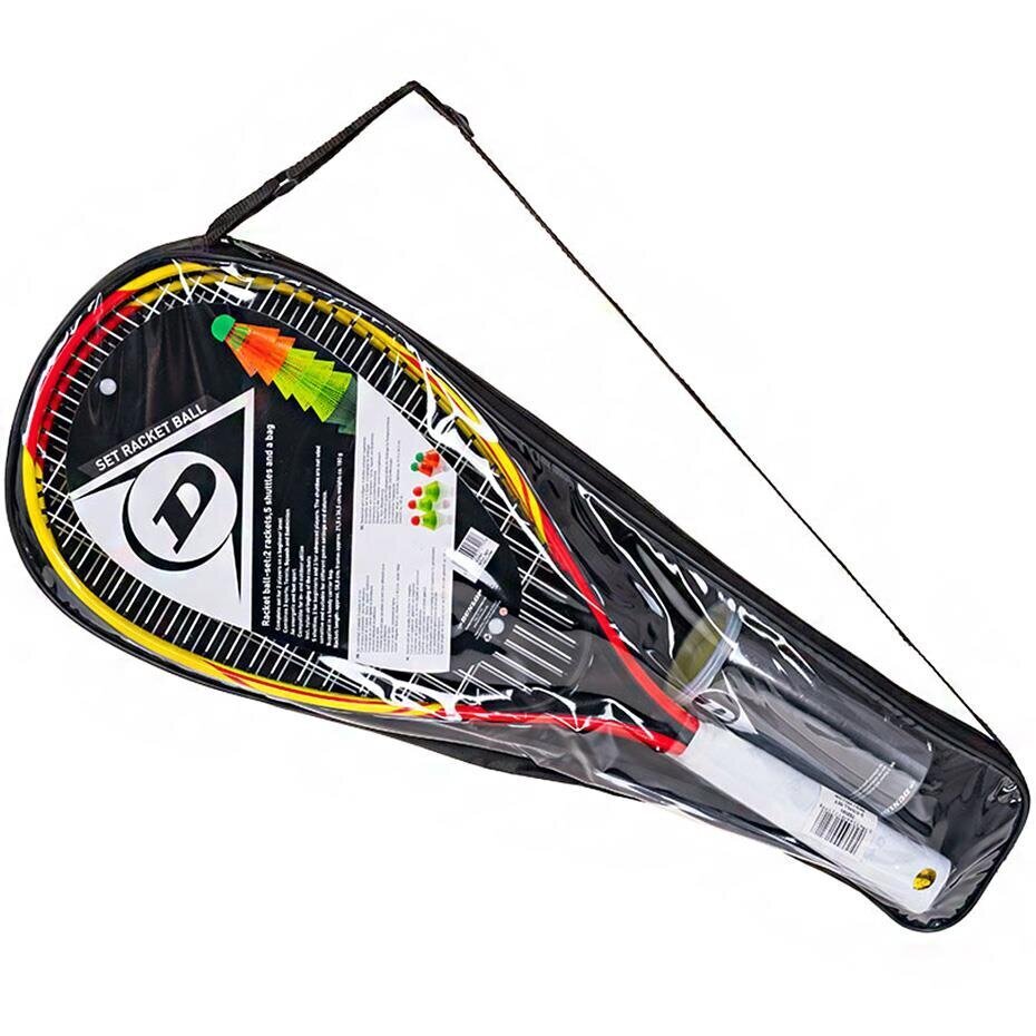 Dunlop Speedminton badmintona komplekts 762091, dzeltens/sarkans cena un informācija | Badmintons | 220.lv