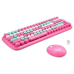 Беспроводная клавиатура и мышь MOFII Candy XR 2.4G, зеленый цена и информация | Клавиатуры | 220.lv