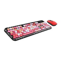 Bezvadu tastatūras un peles komplekts MOFII Honey Plus 2.4G, melns /sarkans цена и информация | Клавиатуры | 220.lv