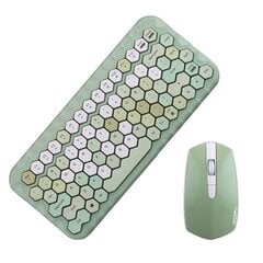 Bezvadu tastatūras un peles komplekts MOFII Honey 2.4G, zaļš цена и информация | Клавиатуры | 220.lv